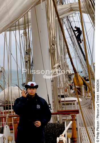 L'Ecole des Mousse à bord du Belem - © Philip Plisson / Plisson La Trinité / AA32634 - Nos reportages photos - Grand voilier