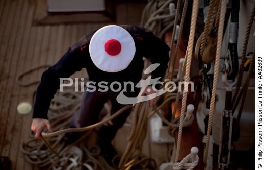 L'Ecole des Mousse à bord du Belem - © Philip Plisson / Plisson La Trinité / AA32639 - Nos reportages photos - Ecole des mousses