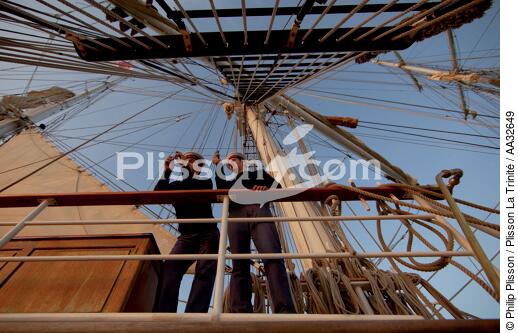 L'Ecole des Mousse à bord du Belem - © Philip Plisson / Plisson La Trinité / AA32649 - Nos reportages photos - Grand voilier