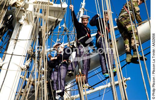 L'Ecole des Mousse à bord du Belem - © Philip Plisson / Plisson La Trinité / AA32656 - Nos reportages photos - Grand voilier