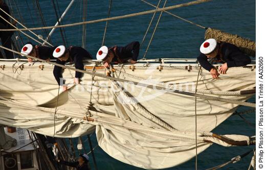 L'Ecole des Mousse à bord du Belem - © Philip Plisson / Plisson La Trinité / AA32660 - Nos reportages photos - Grand voilier