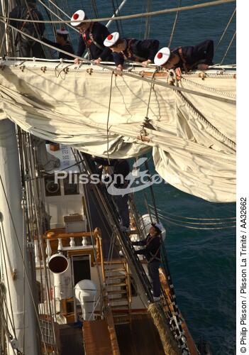 L'Ecole des Mousse à bord du Belem - © Philip Plisson / Plisson La Trinité / AA32662 - Nos reportages photos - Trois-mâts barque