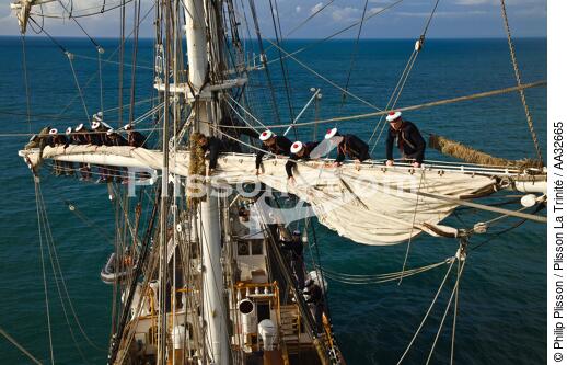 L'Ecole des Mousse à bord du Belem - © Philip Plisson / Plisson La Trinité / AA32665 - Nos reportages photos - Grand voilier