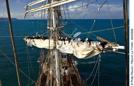 L'Ecole des Mousse à bord du Belem - © Philip Plisson / Plisson La Trinité / AA32666 - Nos reportages photos - Grand voilier