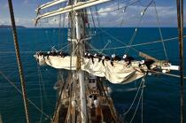 L'Ecole des Mousse à bord du Belem © Philip Plisson / Plisson La Trinité / AA32666 - Nos reportages photos - Grand voilier
