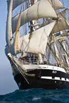 The Belem between Groix and Belle-Ile [AT] © Philip Plisson / Plisson La Trinité / AA32758 - Photo Galleries - Three masts