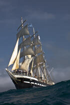 The Belem between Groix and Belle-Ile [AT] © Philip Plisson / Plisson La Trinité / AA32761 - Photo Galleries - Three masts