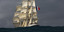 The Belem between Groix and Belle-Ile [AT] © Philip Plisson / Pêcheur d’Images / AA32773 - Photo Galleries - Three-masted ship