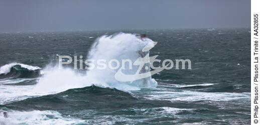 La tempête Joachim sur les côtes bretonnes. - © Philip Plisson / Plisson La Trinité / AA32855 - Nos reportages photos - Phares France