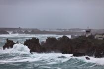 La tempête Joachim sur les côtes bretonnes. © Philip Plisson / Plisson La Trinité / AA32857 - Nos reportages photos - Tempête