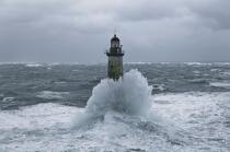 The storm Joachim on the Brittany coast. [AT] © Philip Plisson / Plisson La Trinité / AA32862 - Photo Galleries - French Lighthouses