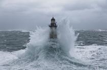 La tempête Joachim sur les côtes bretonnes. © Philip Plisson / Plisson La Trinité / AA32864 - Nos reportages photos - Phares France