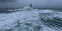 La tempête Joachim sur les côtes bretonnes. © Philip Plisson / Pêcheur d’Images / AA32868 - Nos reportages photos - La tempête Joachim sur les côtes bretonnes