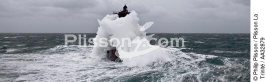 La tempête Joachim sur les côtes bretonnes. - © Philip Plisson / Plisson La Trinité / AA32879 - Nos reportages photos - Four [Le]