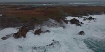 La tempête Joachim sur les côtes bretonnes. © Philip Plisson / Plisson La Trinité / AA32887 - Nos reportages photos - Tempêtes