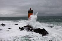 La tempête Joachim sur les côtes bretonnes. © Philip Plisson / Plisson La Trinité / AA32894 - Nos reportages photos - Phares France