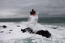 La tempête Joachim sur les côtes bretonnes. © Philip Plisson / Plisson La Trinité / AA32895 - Nos reportages photos - Mer agitée
