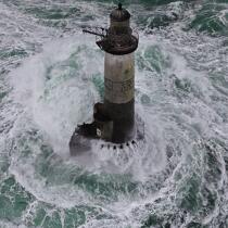 La tempête Joachim sur les côtes bretonnes. © Philip Plisson / Plisson La Trinité / AA32902 - Nos reportages photos - Phares France