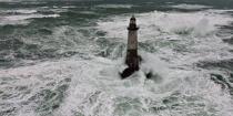 La tempête Joachim sur les côtes bretonnes. © Philip Plisson / Pêcheur d’Images / AA32905 - Nos reportages photos - La tempête Joachim sur les côtes bretonnes