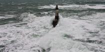 La tempête Joachim sur les côtes bretonnes. © Philip Plisson / Plisson La Trinité / AA32906 - Nos reportages photos - Mer agitée
