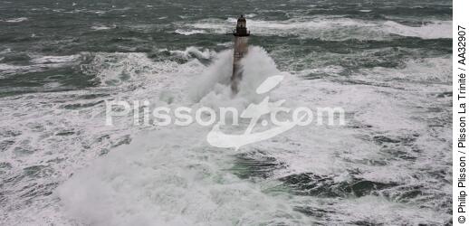 The storm Joachim on the Brittany coast. [AT] - © Philip Plisson / Plisson La Trinité / AA32907 - Photo Galleries - Finistère