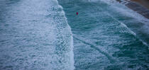 La Torche, kitsurfing © Philip Plisson / Plisson La Trinité / AA32914 - Photo Galleries - Site of Interest [29]
