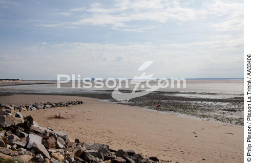 Mont-Saint-Michel bay - © Philip Plisson / Plisson La Trinité / AA33406 - Photo Galleries - Big tides
