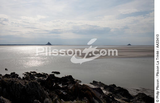 Baie du Mont-Saint-Michel - © Philip Plisson / Plisson La Trinité / AA33410 - Nos reportages photos - Marée