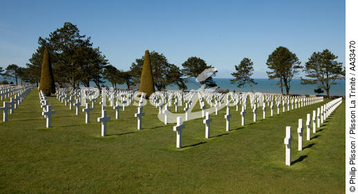 American cemetery, Omaha beach - © Philip Plisson / Plisson La Trinité / AA33470 - Photo Galleries - Normandie