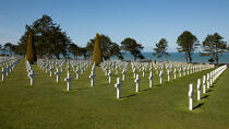 American cemetery, Omaha beach © Philip Plisson / Pêcheur d’Images / AA33470 - Photo Galleries - Calvados
