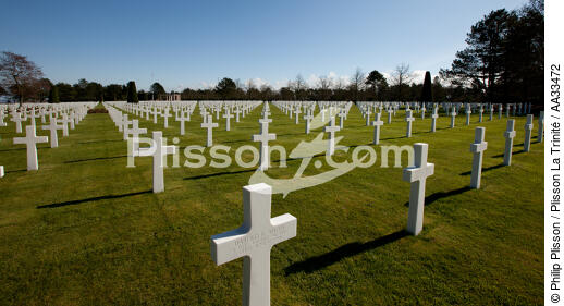 American cemetery, Omaha beach - © Philip Plisson / Plisson La Trinité / AA33472 - Photo Galleries - Cemetery