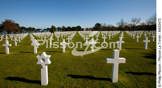 American cemetery, Omaha beach - © Philip Plisson / Plisson La Trinité / AA33473 - Photo Galleries - Cemetery