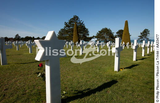 American cemetery, Omaha beach - © Philip Plisson / Plisson La Trinité / AA33477 - Photo Galleries - Calvados