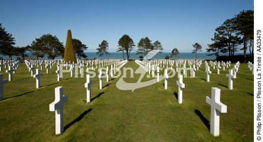 American cemetery, Omaha beach - © Philip Plisson / Plisson La Trinité / AA33479 - Photo Galleries - Cemetery