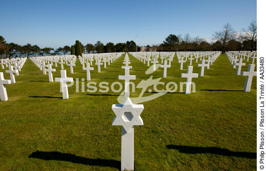 American cemetery, Omaha beach - © Philip Plisson / Plisson La Trinité / AA33480 - Photo Galleries - Normandie