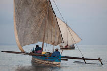 Nosy-Be © Philip Plisson / Plisson La Trinité / AA34231 - Photo Galleries - Rowing boat
