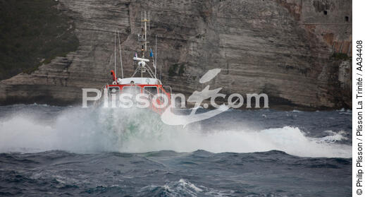 Bonifacio life boat - © Philip Plisson / Plisson La Trinité / AA34408 - Photo Galleries - From Lavezzi islands to Poticcio