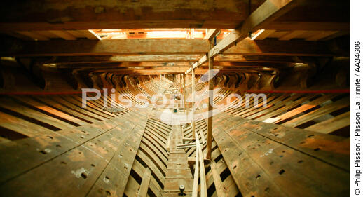 The Hermione ship reconstruction in Rochefort - © Philip Plisson / Plisson La Trinité / AA34606 - Photo Galleries - Frigate