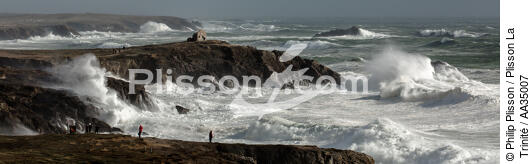 La côte sauvage de Quiberon - © Philip Plisson / Plisson La Trinité / AA35007 - Nos reportages photos - Temps