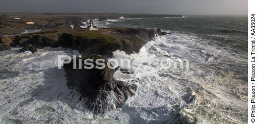 Pointe des Poulains, Belle-île - © Philip Plisson / Plisson La Trinité / AA35024 - Photo Galleries - Storm at sea