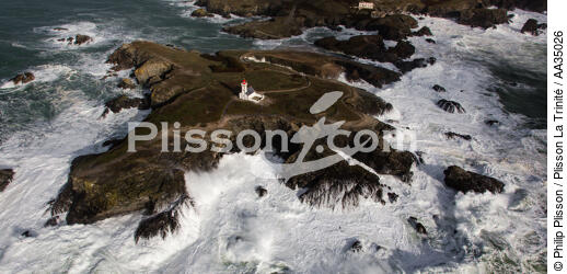 Pointe des Poulains, Belle-île - © Philip Plisson / Plisson La Trinité / AA35026 - Photo Galleries - Storm at sea