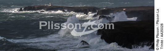 Pointe des Poulains, Belle-île - © Philip Plisson / Plisson La Trinité / AA35028 - Nos reportages photos - Mer agitée