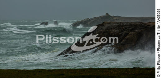 Pointe du Percho, Quiberon - © Philip Plisson / Plisson La Trinité / AA35029 - Photo Galleries - Storm at sea