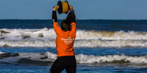 Les nageurs-sauveteurs sur une plage en Gironde © Philip Plisson / Plisson La Trinité / AA35054 - Nos reportages photos - Sauvetage en mer