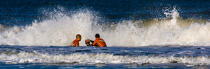 The lifeguards on the beach in Gironde © Philip Plisson / Plisson La Trinité / AA35055 - Photo Galleries - Lifeboat society