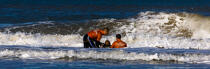 The lifeguards on the beach in Gironde © Philip Plisson / Plisson La Trinité / AA35056 - Photo Galleries - People