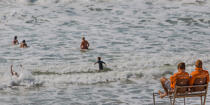 Les nageurs-sauveteurs sur une plage en Gironde © Philip Plisson / Plisson La Trinité / AA35090 - Nos reportages photos - Les nageurs-sauveteurs des côtes françaises