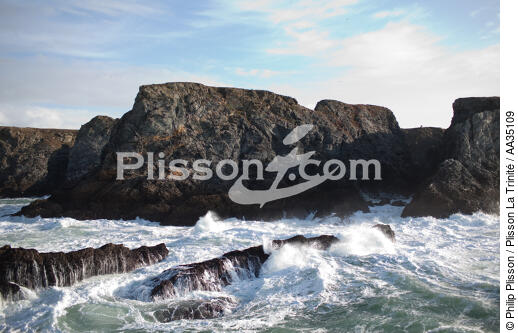 Port-Coton on Belle-Ile island - © Philip Plisson / Plisson La Trinité / AA35109 - Photo Galleries - Sea