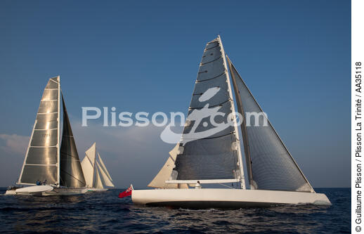 Ciao Gianni and Hydroptère - © Guillaume Plisson / Plisson La Trinité / AA35118 - Photo Galleries - Ocean racing trimaran