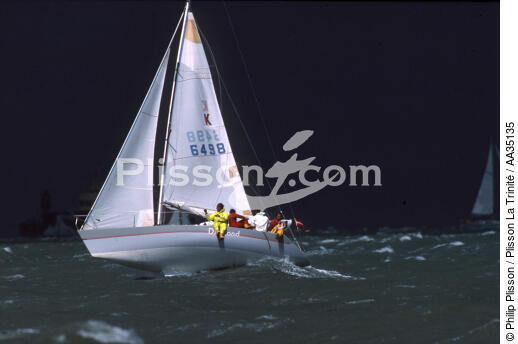 Gale on the Cowes Week regatta - © Philip Plisson / Plisson La Trinité / AA35135 - Photo Galleries - Rough seas